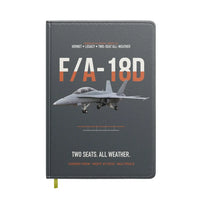 Thumbnail for F-A-18D Hornet Two Seats All Weather design on gray notebook