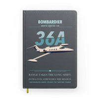 Thumbnail for Bombardier Learjet 36A design on gray notebook