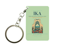Thumbnail for Tehran Imam Khomeini International Airport IKA Key Chain design on light green key chain