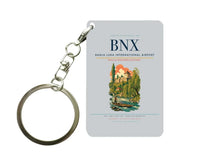 Thumbnail for Banja Luka International Airport (BNX) design on light gray key chain