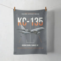 Thumbnail for KC-135 STRATOTANKER design on gray towel