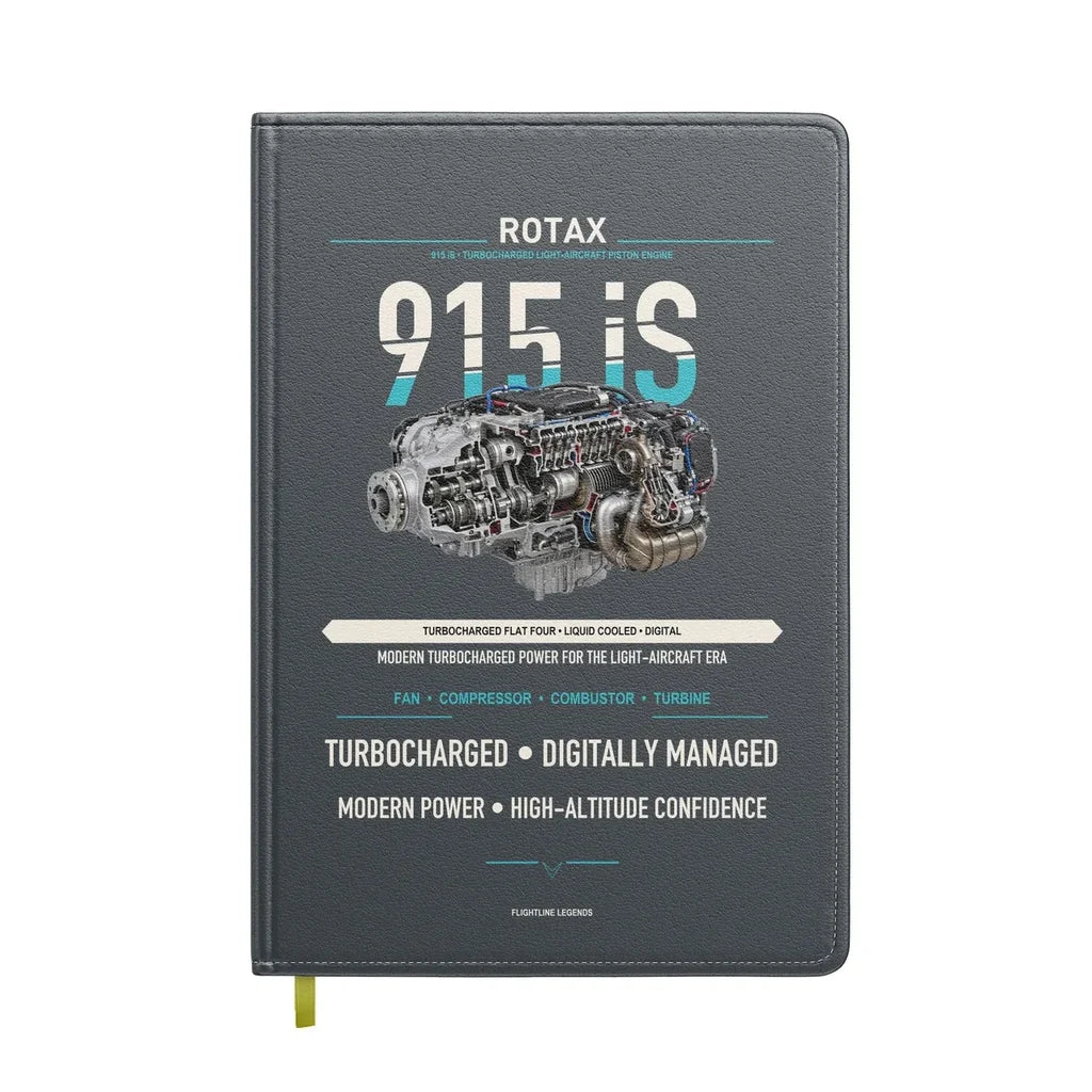 915 iS design on gray notebook