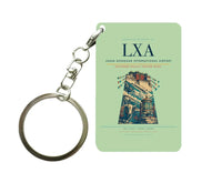 Thumbnail for Lhasa Gonggar International Airport LXA Key Chain design on light green key chain