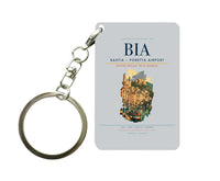 Thumbnail for Bastia – Poretta Airport (BIA) design on light gray key chain