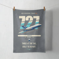 Thumbnail for Boeing 727-200 design on gray towel