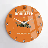 Thumbnail for Denel Rooivalk Mk 1F design on orange no frame wall clock