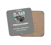 Thumbnail for O-360 design on gray 1 piece coaster