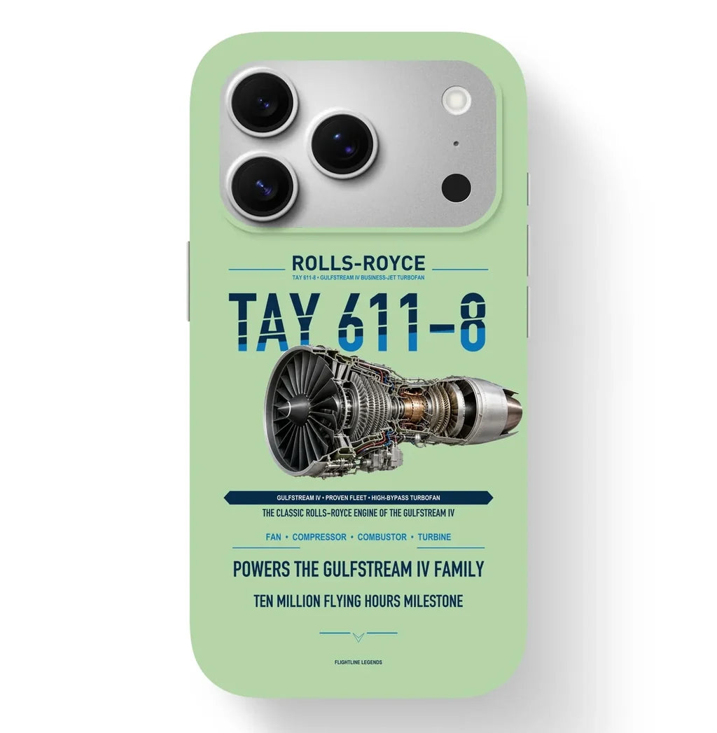TAY 611-8 Case design on light green iphone case