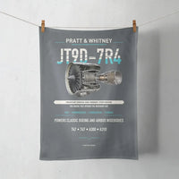 Thumbnail for JT9D-7R4 design on gray towel
