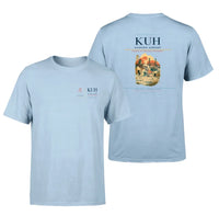 Thumbnail for Kushiro Airport (KUH) design printed on light blue double-side t-shirt