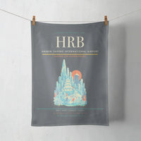 Thumbnail for Harbin Taiping International Airport (HRB) design on gray towel