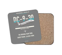 Thumbnail for McDonnell Douglas DC-9-30 design on gray 1 piece coaster