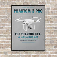 Thumbnail for DJI Phantom 3 Professional vertical canvas print - framed - light gray background