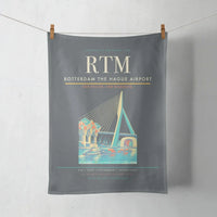 Thumbnail for Rotterdam The Hague Airport (RTM) design on gray towel