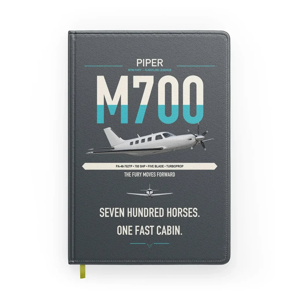 Piper M700 Fury design on gray notebook