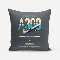 Thumbnail for Airbus A300B4 design on gray pillow