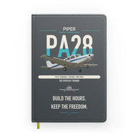 Thumbnail for Piper PA-28 Cherokee design on gray notebook