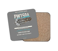 Thumbnail for PW150A design on gray 1 piece coaster