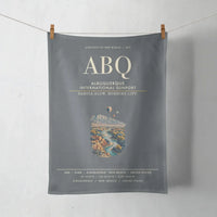 Thumbnail for Albuquerque International Sunport (ABQ) design on gray towel