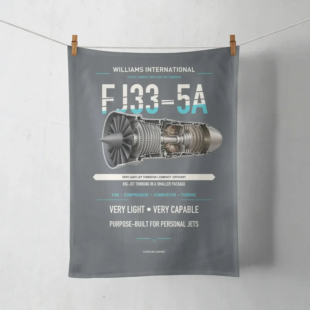 FJ33-5A design on gray towel