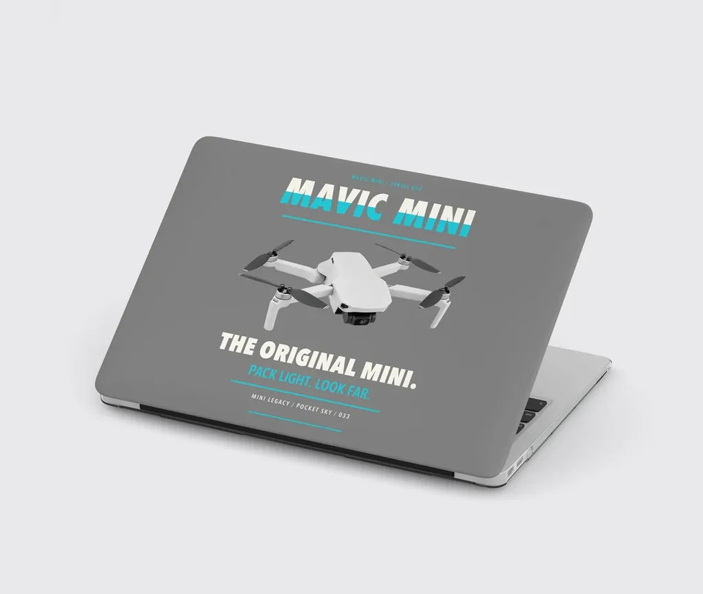 DJI Mavic Mini design on gray MacBook case