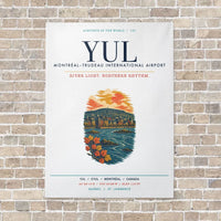 Thumbnail for Montréal–Trudeau International Airport YUL vertical canvas print - no frame - white background
