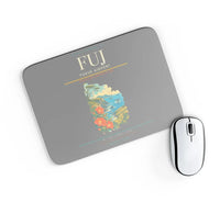 Thumbnail for Fukue Airport (FUJ) design on gray rectangle mouse pad