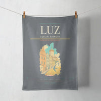 Thumbnail for Lublin Airport (LUZ) design on gray towel