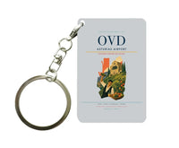 Thumbnail for Asturias Airport (OVD) design on light gray key chain