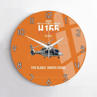 Thumbnail for Airbus H155 EC155 B1 design on orange no frame wall clock