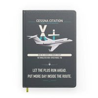Thumbnail for Cessna Citation X+ design on gray notebook