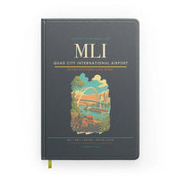 Thumbnail for Quad City International Airport (MLI) design on gray notebook