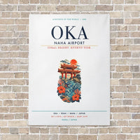 Thumbnail for Naha Airport OKA vertical canvas print - no frame - white background