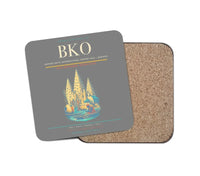 Thumbnail for Modibo Keita International Airport (BKO) design on gray 1 piece coaster