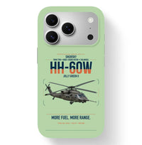 Thumbnail for Sikorsky HH-60W Jolly Green II design on light green magsafe iphone case, for iPhone 17 Pro