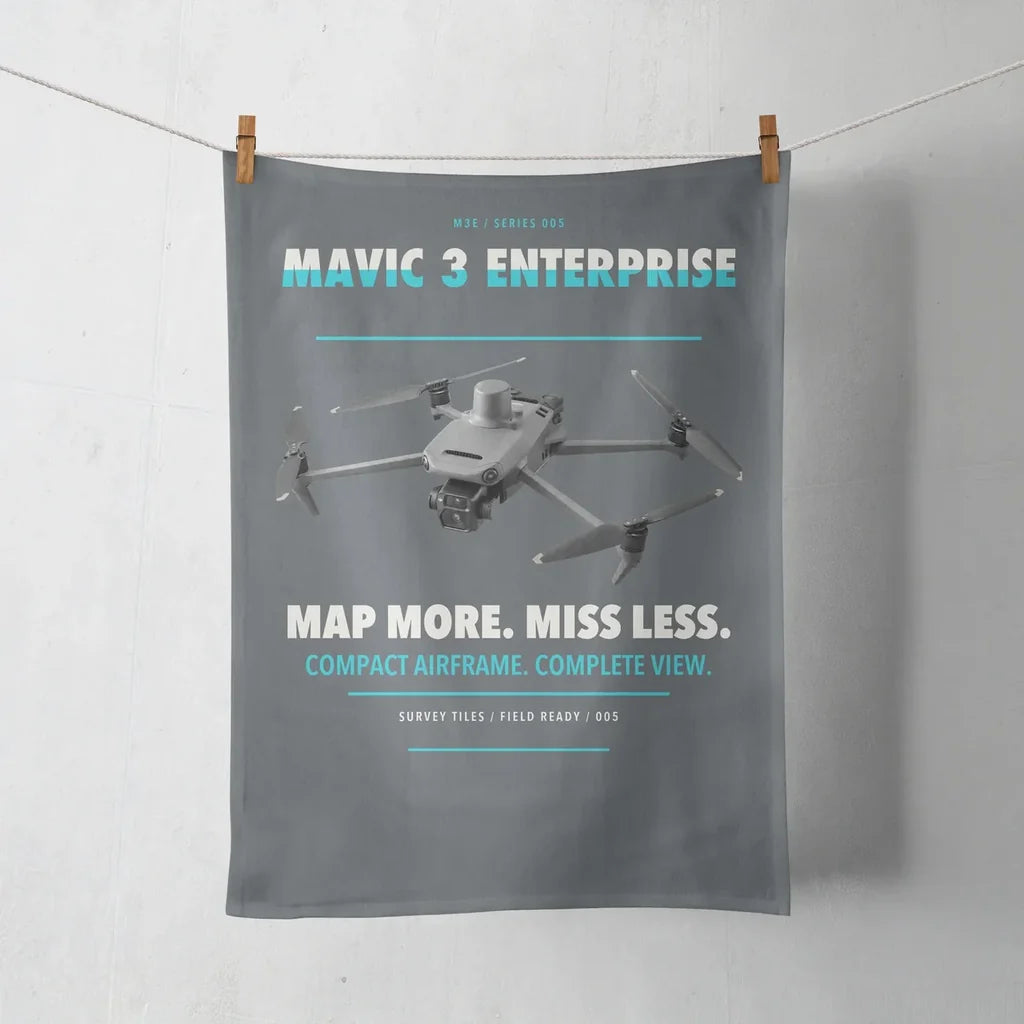 DJI Mavic 3 Enterprise design on gray towel