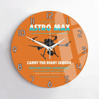 Thumbnail for Freefly Astro Max design on orange no frame wall clock