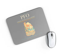 Thumbnail for Paphos International Airport (PFO) design on gray rectangle mouse pad