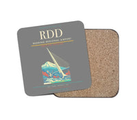 Thumbnail for Redding Regional Airport (RDD) design on gray 1 piece coaster