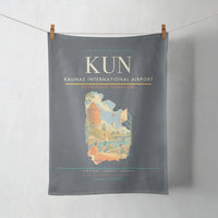 Thumbnail for Kaunas International Airport (KUN) design on gray towel