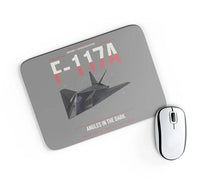 Thumbnail for F-117A Nighthawk design on gray rectangle mouse pad