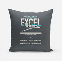Thumbnail for Cessna Citation Excel design on gray pillow