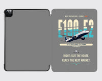 Thumbnail for Embraer E190-E2 design on gray ipad tablet case