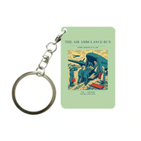 Thumbnail for VINTAGE G4506 - The Air Ambulance Run - Designed Key Chain design on lightgreen