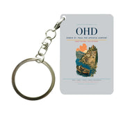 Thumbnail for Ohrid St. Paul the Apostle Airport (OHD) design on light gray key chain