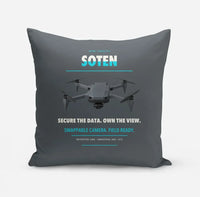 Thumbnail for ACSL SOTEN design on gray pillow