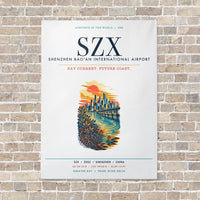 Thumbnail for Shenzhen Bao'an International Airport SZX vertical canvas print - no frame - white background