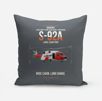 Thumbnail for Sikorsky S-92A design on gray pillow
