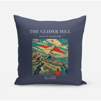 Thumbnail for VINTAGE G4013 - The Glider Hill - Designed Pillows design on navyblue