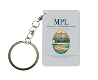 Thumbnail for Montpellier–Méditerranée Airport (MPL) design on light gray key chain